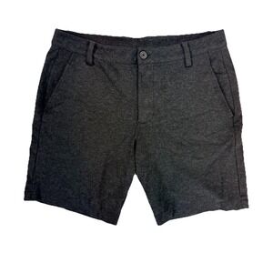 Kit & Ace Charcoal Grey Viscose Blend Men's Shorts Size 32 Stretch 8" Inseam